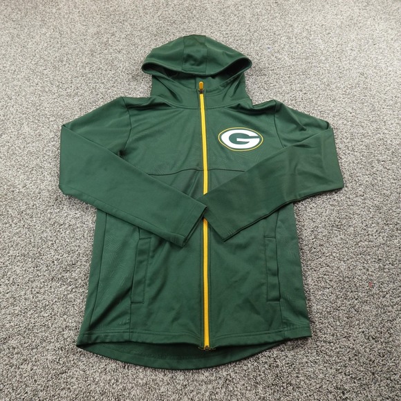 Fanatics Other - Fanatics Green and Yellow Full-Zip Hooded Performance Jacket